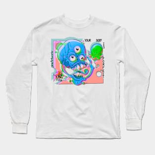 YBIF Disco Blueish Variant Long Sleeve T-Shirt